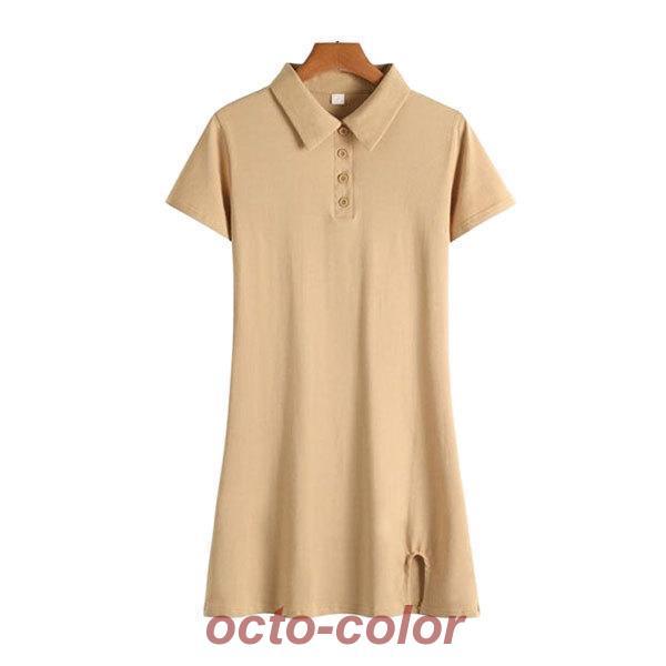 ミニワンピース タイトワンピース ポロワンピース レディース