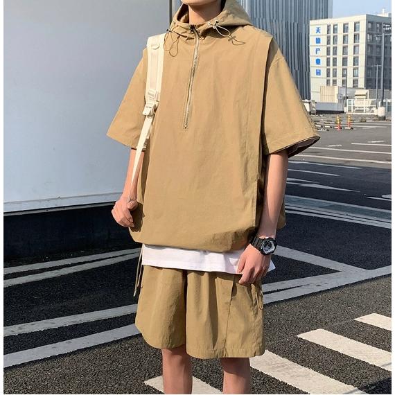 セットアップ メンズ 半袖 ショートパンツ 上下セット 半袖パーカー 通気性 速乾性 抗菌性 大きいサイズ 韓国 ファッション レディース  :oc-0525-05nz18:octo-color - 通販 - Yahoo!ショッピング