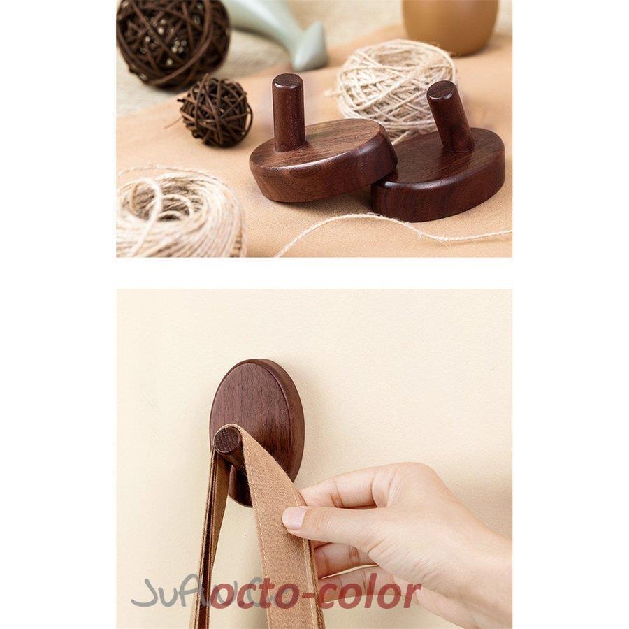 木製フック 2点セット ウォールフック おしゃれフック 壁掛けフック