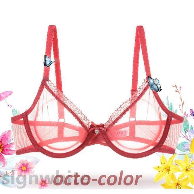 ブラ＆ショーツセット 美胸 ランジェリー ブラジャー 透ける美しい下着