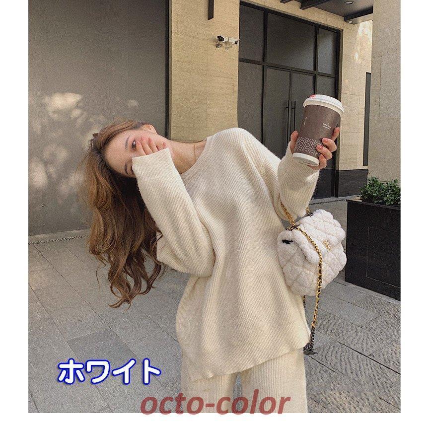 GROWN  ファンシーニットカーディガン  ニットパンツ　セット Bonjour Sagan セットアップ ニットカーディガン×ショートパンツ