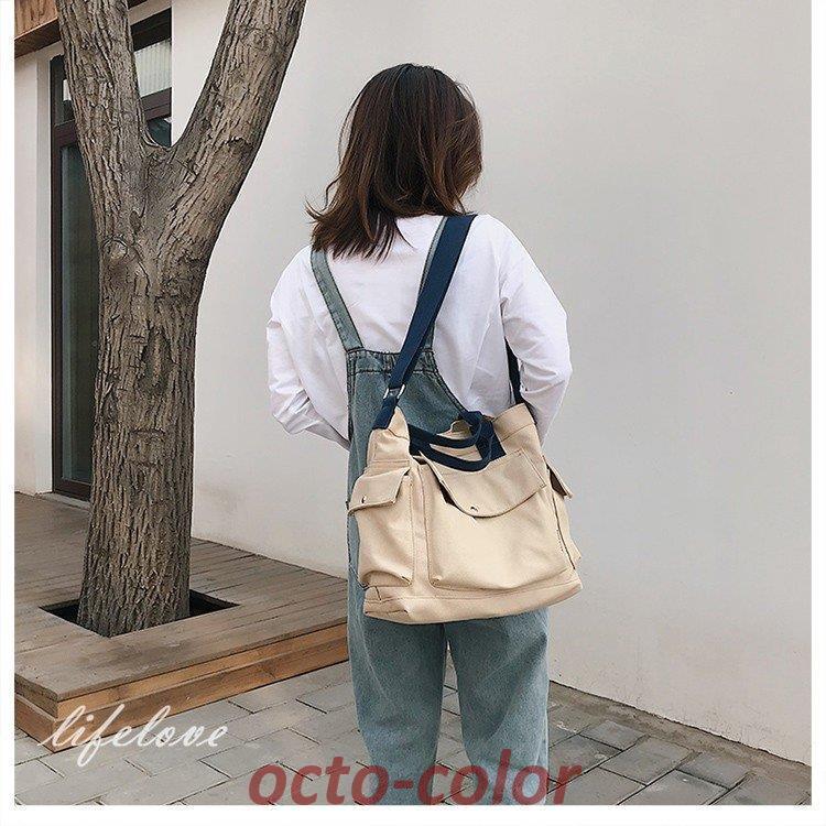 トートバッグ レディース 大きめ a4 トートバッグ キャンバス 2way 軽量 マザーズバッグ ショルダー 斜め掛け おしゃれ 大学生 韓国 2022 バッグ トレンド