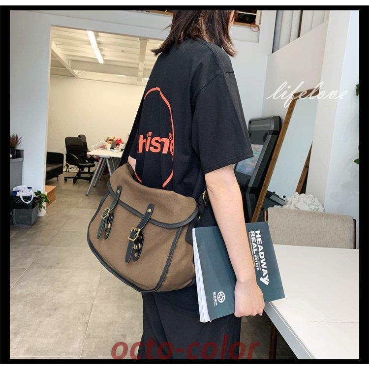 ショルダーバッグ メンズ 斜めがけ 帆布 キャンバスバッグ ショルダー