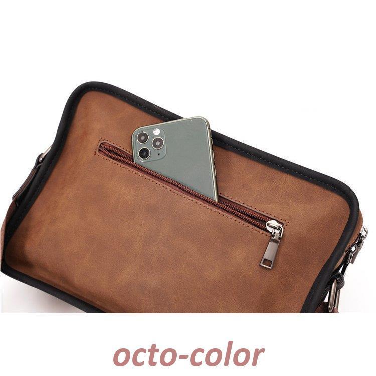 H*8様 ⭐️GANZO 　レザーショルダー　メッセンジャーバック⭐️ ショルダーバッグ メンズ 小さめ 斜めがけバッグ レザー バッグ