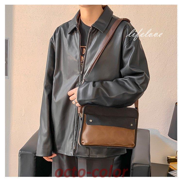 ショルダーバッグ メンズ 小さめ 斜めがけバッグ レザー バッグ