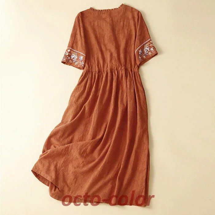 ワンピース ガーゼワンピース シャツワンピース 上品 レディース