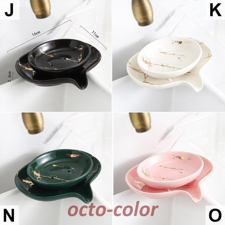日用品雑貨 サニタリー 洗面所 バスルーム ソープディッシュ 石鹸置き 大理石調 オーバル シンプル ホテルライク ホワイト 45] | ブランド登録なし | 03