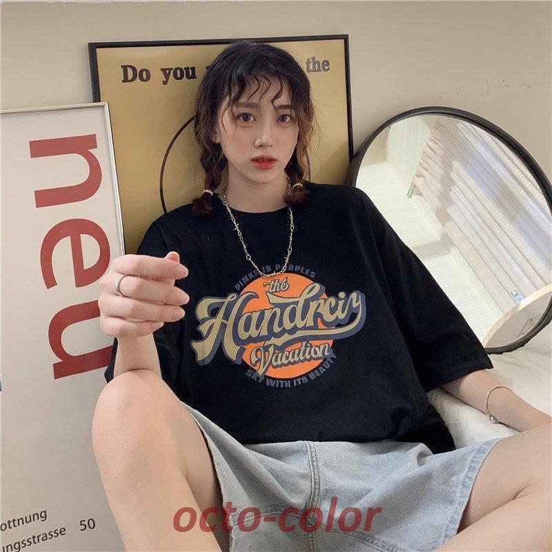 Mサイズ  原宿 オープン記念限定 Tシャツ レディース reca（レカ） 七分袖オーバーサイズロゴTシャツ 240206 レディース