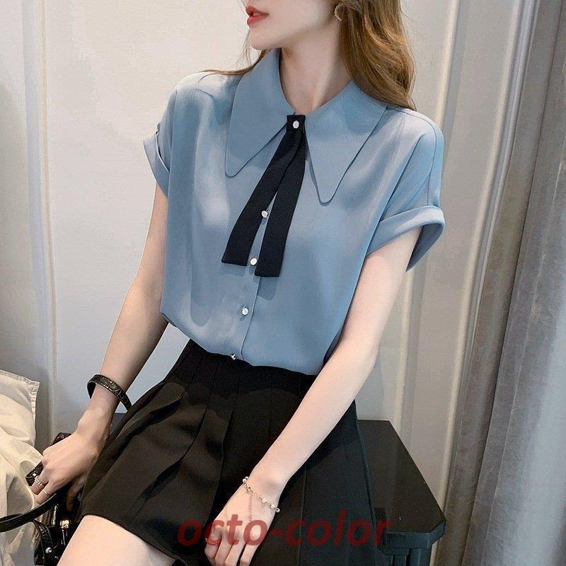 カーディガン Tシャツ レディース 半袖 ブラウス トップス ゆったり  Tシャツ 大きいサイズ  カジュアル 着痩せ 体型カバー 通勤通学 20代30代40代