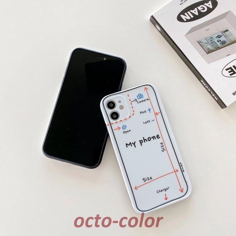 iPhone13 ケース 韓国 myphone ケース シンプル ロゴ お揃い 個性的 可愛い お洒落 カバー iPhone SE2 SE3 7 11 12 12mini 12promax｜octo-color｜03