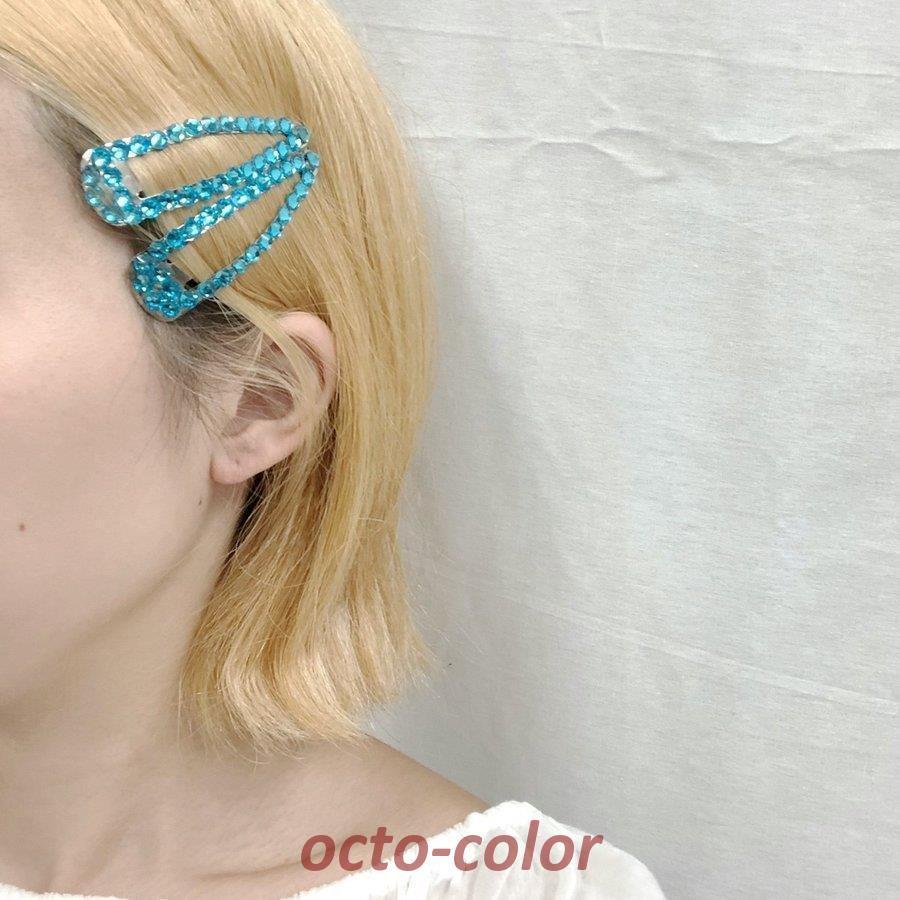 2個SET三角キラキラパッチンピン ヘアピン ストーン ピン ヘア 2個SET三角キラキラパッチンピン ヘアピン ストーン ピン ヘア