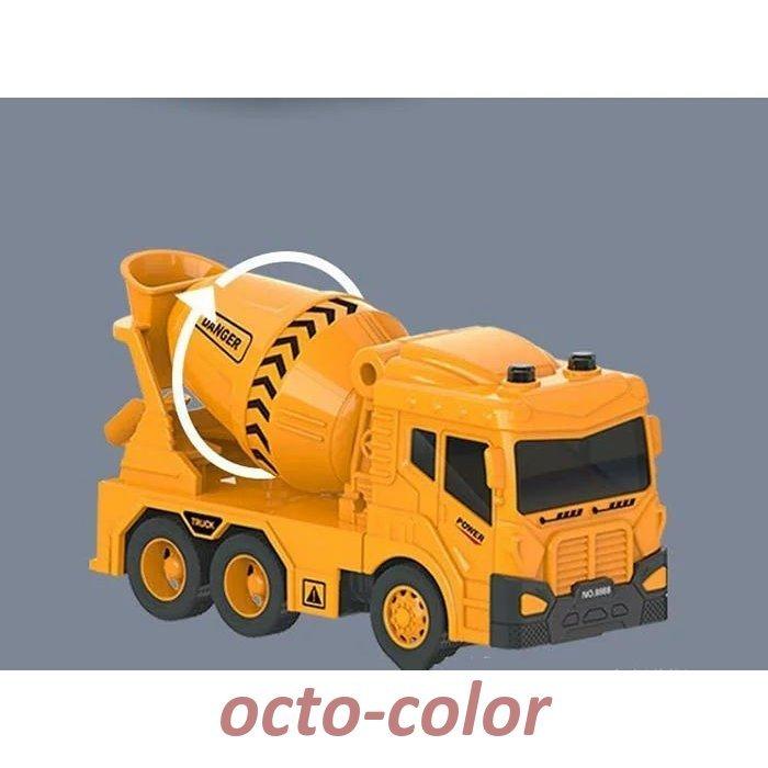 車おもちゃ 4個セット 建設車両 工事車両 フリクションカー