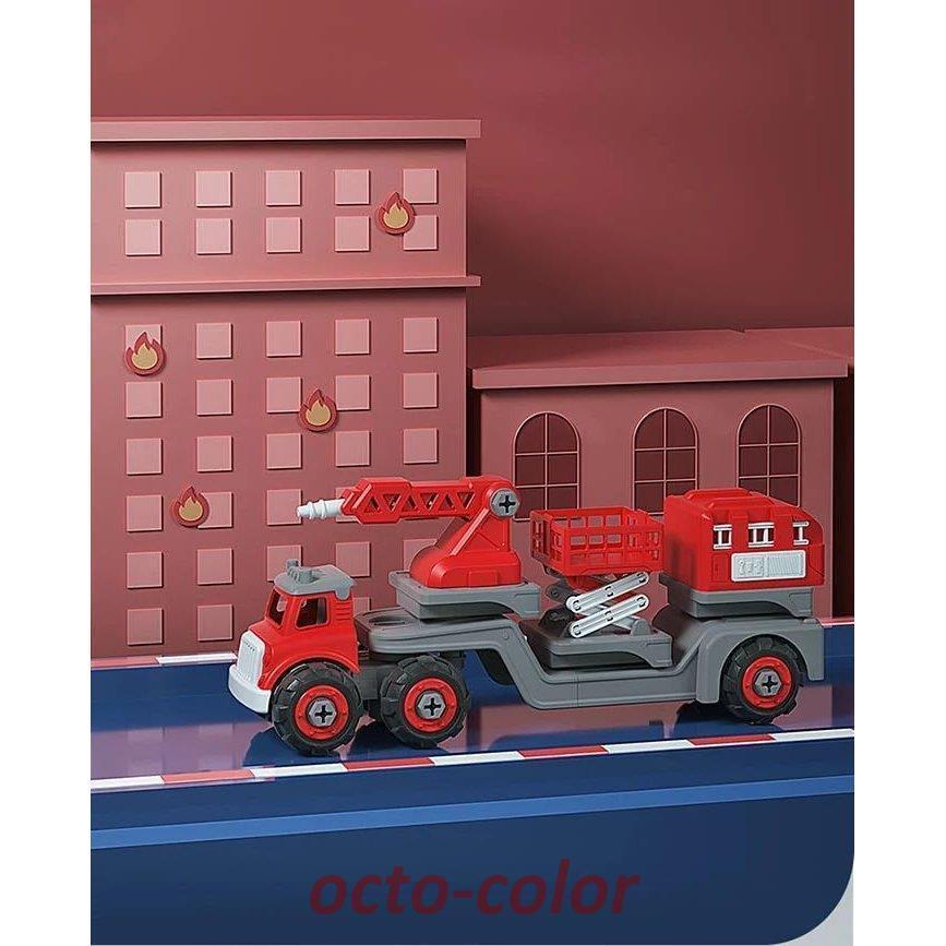 車のおもちゃ　消防車　組み立て　男の子　おもちゃ　ネジ　慣性車　車　大きいサイズ　誕生日プレゼント　知育玩具　プレゼント　乗り物　子ども　玩具　オモチ｜octo-color｜08