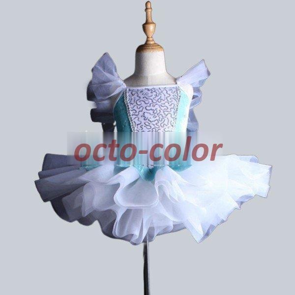 ☆チャコット【新品】スカート付レオタード/110/シーグリーン¥12.100