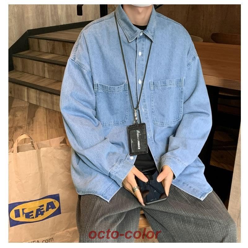 CHIC STYLEビッグシルエットシャツデニムシャツジージャン 追加1＞【SOMETHING/サムシング】BIGフィット デニムシャツ