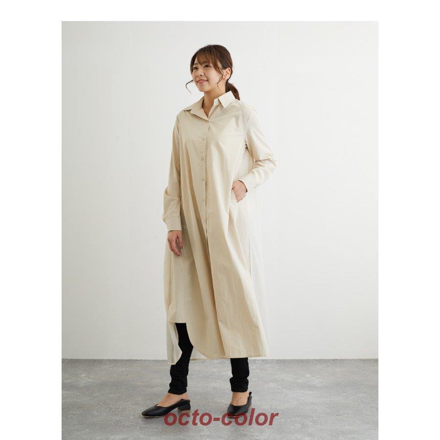 近年✨　ブラミンク　S C/LI REG LSL シャツワンピース　ロング　36 近年✨ ブラミンク S C/LI REG LSL シャツワンピース ロング 36