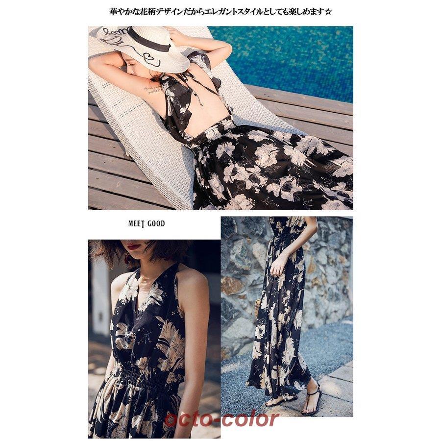 ワンピース シフォン ノースリーブ ロング丈 サンドレス サマー ワンピース シフォン ノースリーブ ロング丈 サンドレス サマー