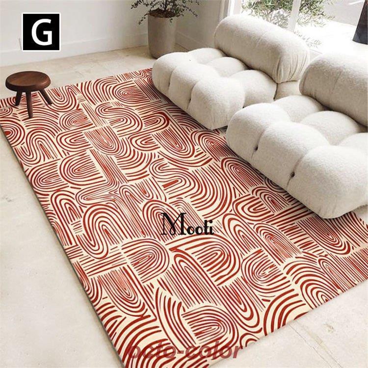 北欧 ボヘミアン 大面積 タイルラグ 洗える ラグマット 滑り止め 玄関