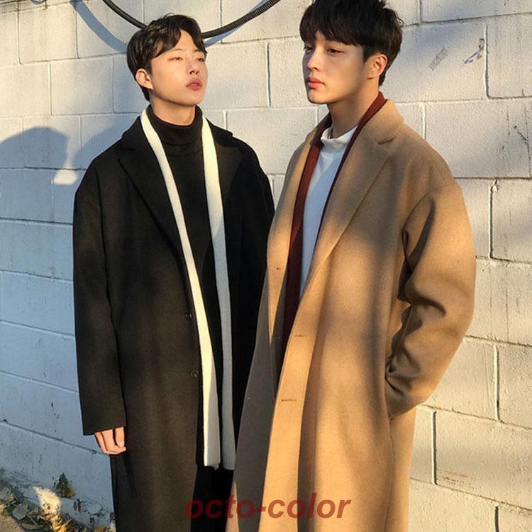 チェスターコート メンズコート 秋冬 ラシャコート ロングコート 男性