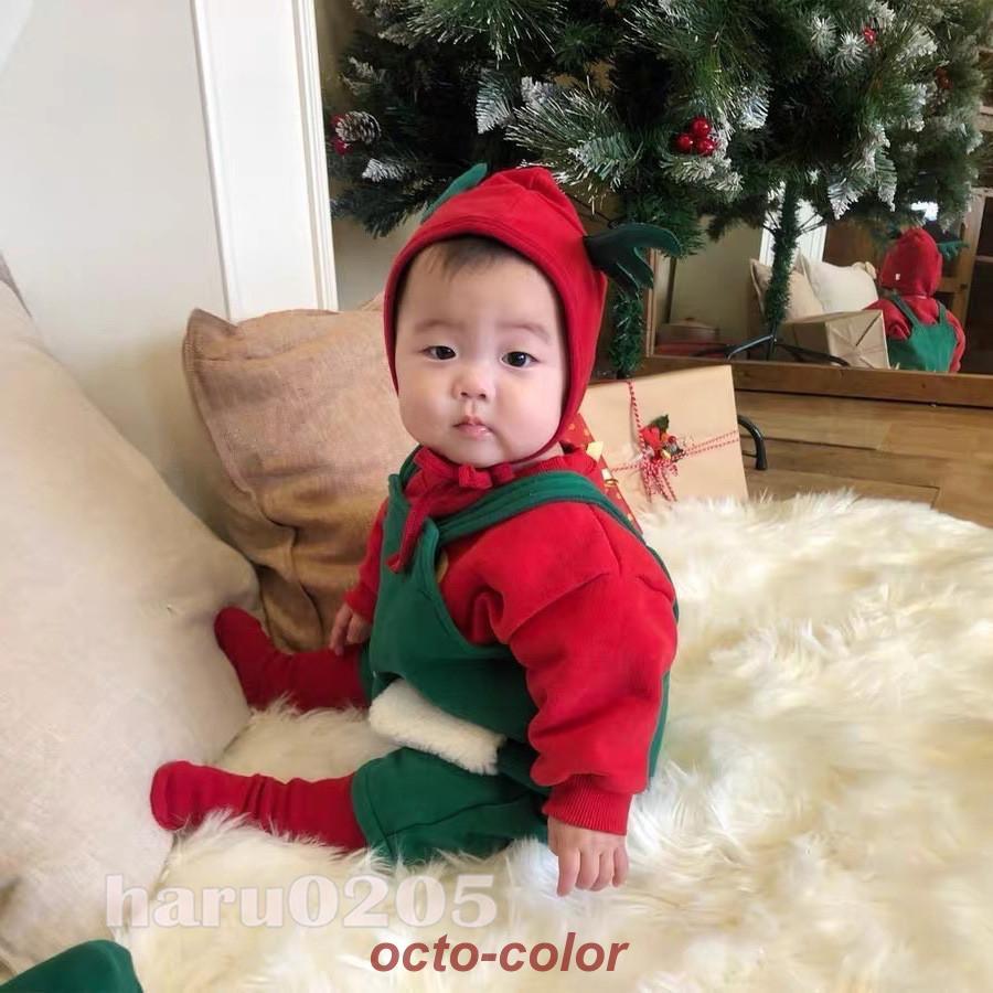 ベビー服 クリスマス衣装 赤ちゃん ロンパース 子供 サロペット 女の子 男の子 可愛い サンタ 裏ボア 鹿 コスチューム 幼児 キッズ パーティー 出産お祝い Oc 1027 1sdj107 Octo Color 通販 Yahoo ショッピング