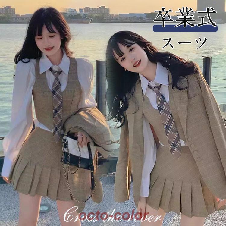 美品　ポンポネット　女の子　150　セットアップ　チェック　ブレザー　卒服　入学 CHOPIN SALE 卒業式 キッズ スーツ 5点セット 女の子 小学生