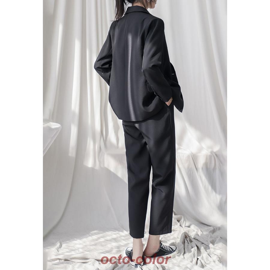 卒業式 スーツ 女の子 パンツスーツ レディース 韓国 制服 おしゃれ 母 セットアップ 20代 卒業式 ママ フォーマルスーツ ジャケット セミフォーマル ブレザー O｜octo-color｜04