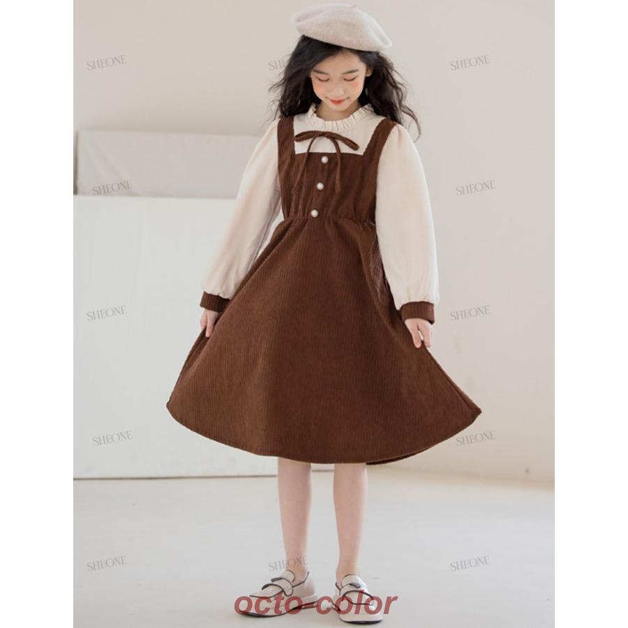 ピアノ発表会 ワンピース 卒業式 スーツ 茶色 韓国 卒服 女の子 シャツ