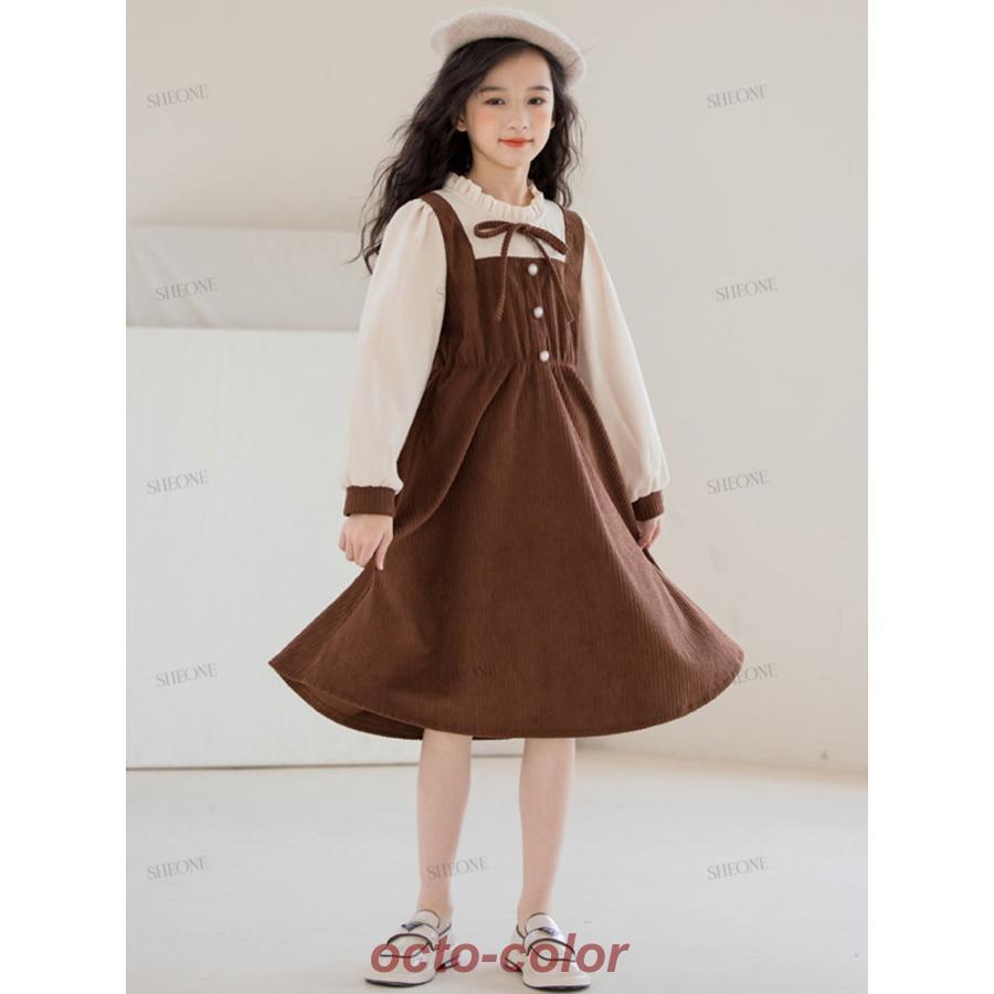 ピアノ発表会 ワンピース 卒業式 スーツ 茶色 韓国 卒服 女の子 シャツ