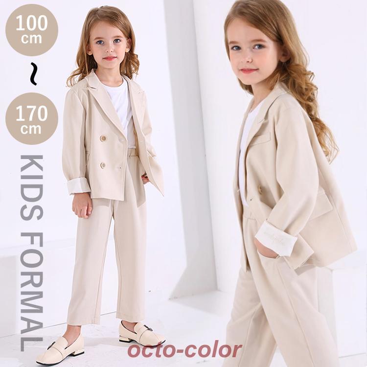 ピアノ発表会 パンツスーツ 女の子 韓国 七五三 白 スーツ 卒業式 子供