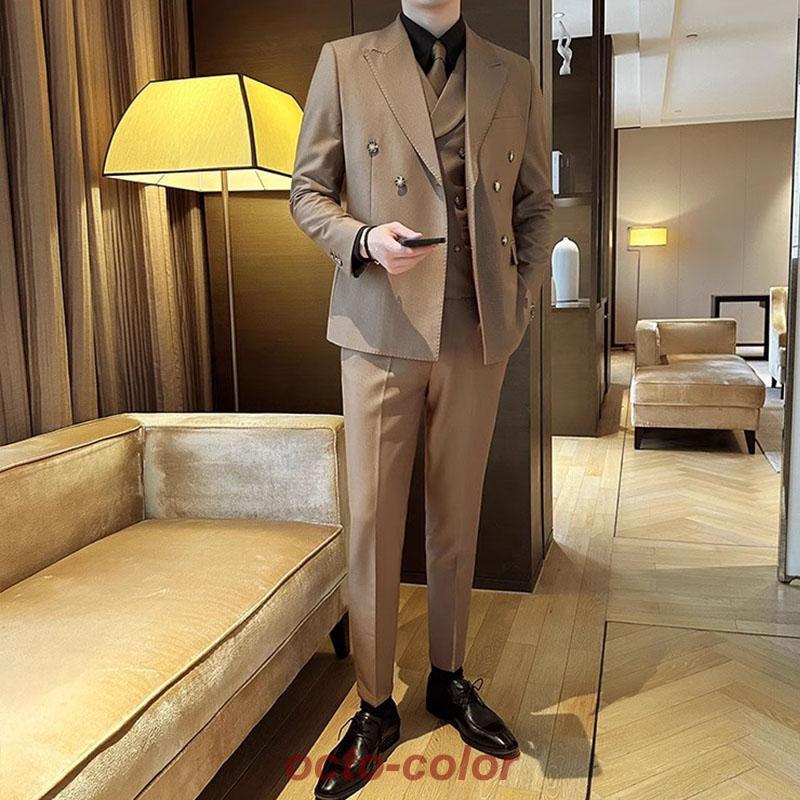 カジュアルスーツ メンズ セットアップ スーツ 秋冬 ジャケット