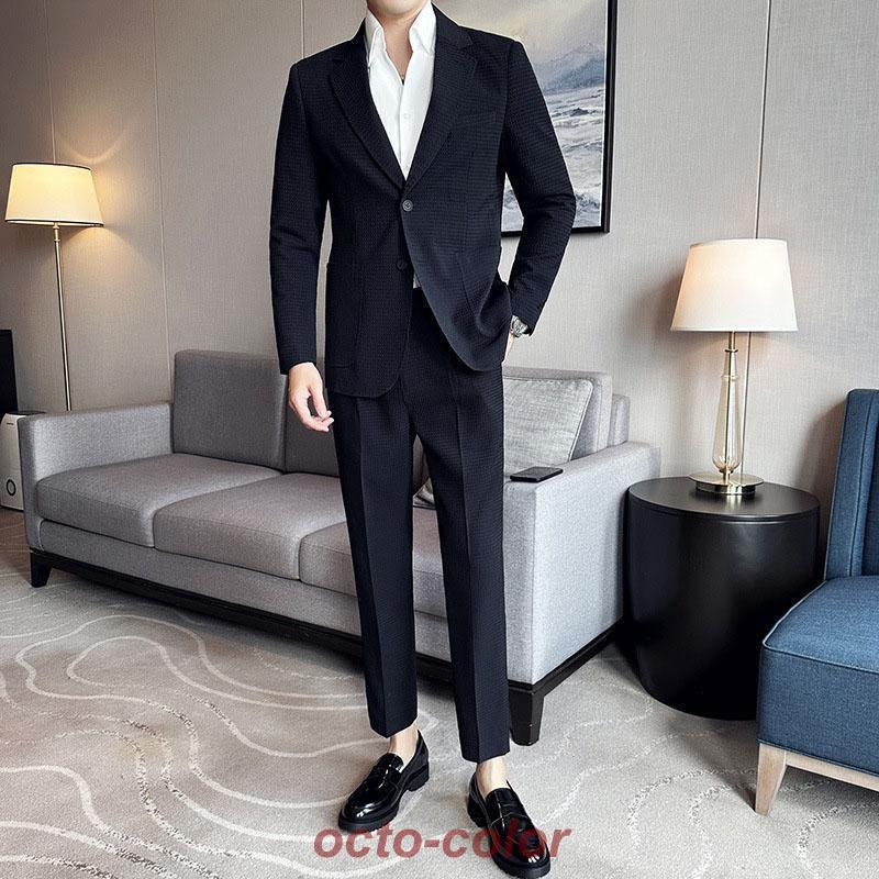 ツモリチサト　カジュアル　セットアップ　スーツ　M カジュアルスーツ メンズ セットアップ 7分袖 夏服 テーラード