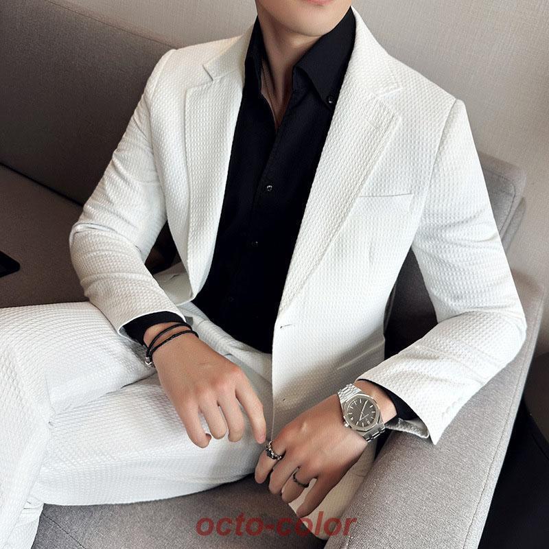 カジュアルスーツ メンズ セットアップ スーツ 秋冬 ジャケット