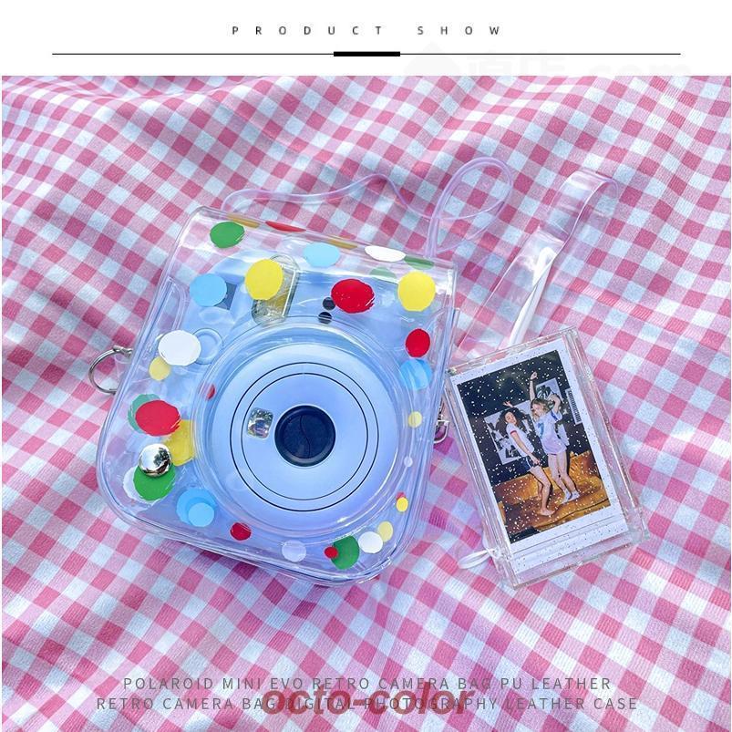 富士 instax mini 12用収納ポーチ FUJIFILMインスタントチェキinstax mini 12用ケース カバー ポーチ バッグ カバン ストラップ付属 汚れ、キズから守る｜octo-color｜12