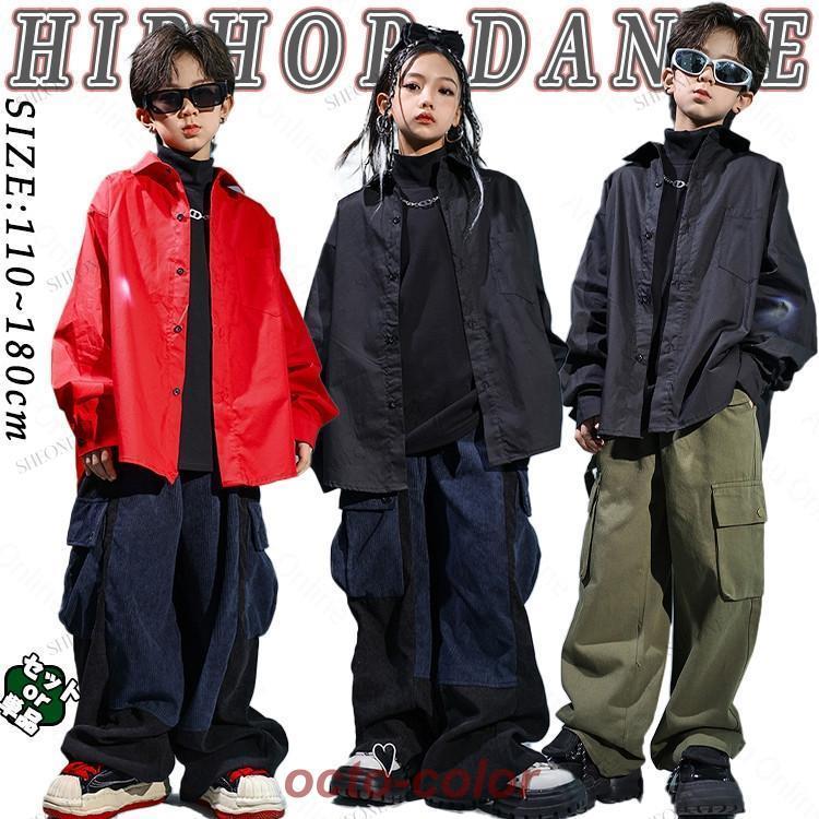 美品　チャコット　鮮やかな赤と黒　社交ダンスウェア上下セット　イヤリング 社交ダンス チャコット ロイヤルダンス トップス ドット L チャコット