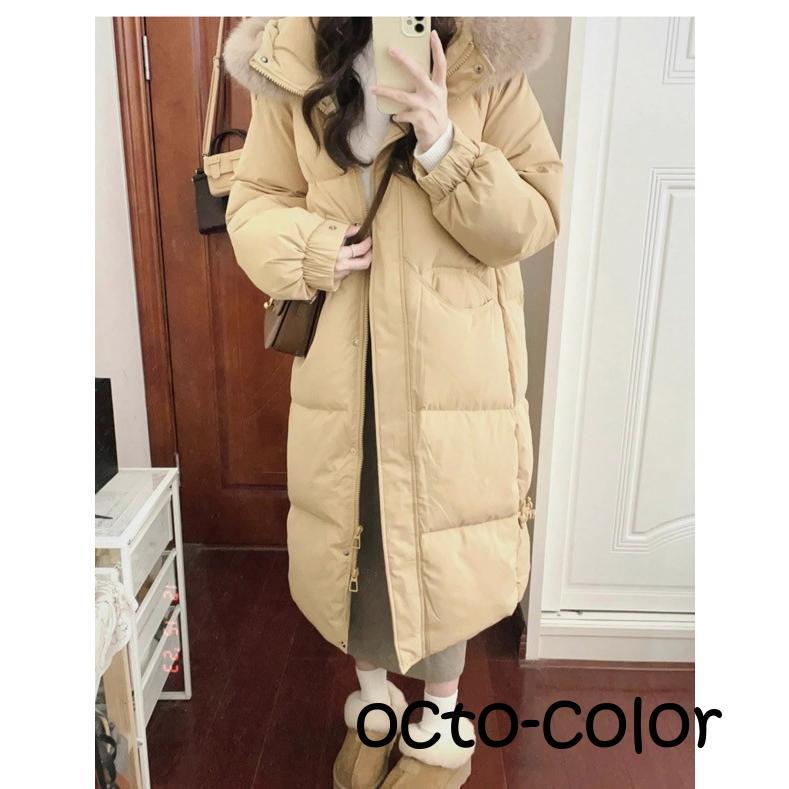 ダウンコート レディース ロング丈 冬服 もこもこ ダウン ダウンジャケット アウター 冬 かわいい 袖あり  寒さ対策 柔らかい 軽い着心地 ダウンコート レディース ロング丈 冬服 もこもこ ダウン ダウン