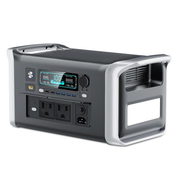 ポータブル電源 1024Wh 大容量 1.2時間高速充電 定格出力1600W 長寿命3000サイクル 防災 家庭用 アウトドア用 車中泊 UPS機能 ソーラー充電対応