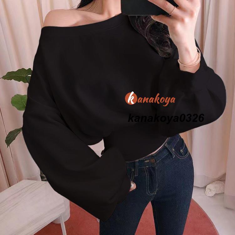 オフショル　トレーナー Amazon.co.jp: [XIN YE] オフショルダートレーナー トップス