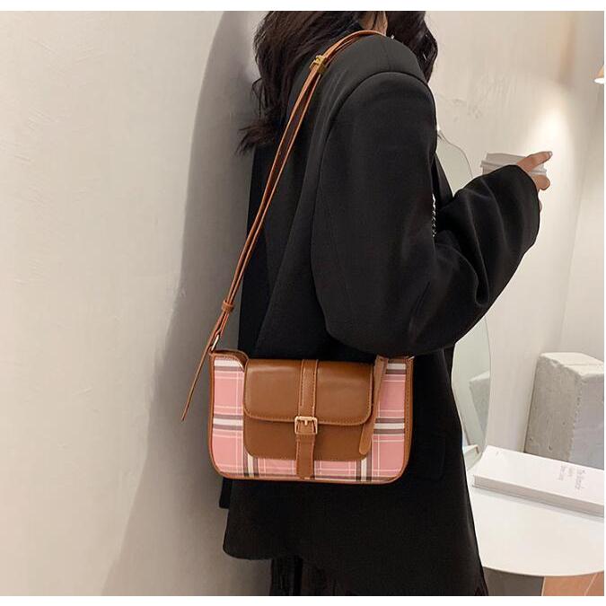 レディース 秋冬 ショルダーバッグ チェック柄 肩掛け 女性 かわいい 