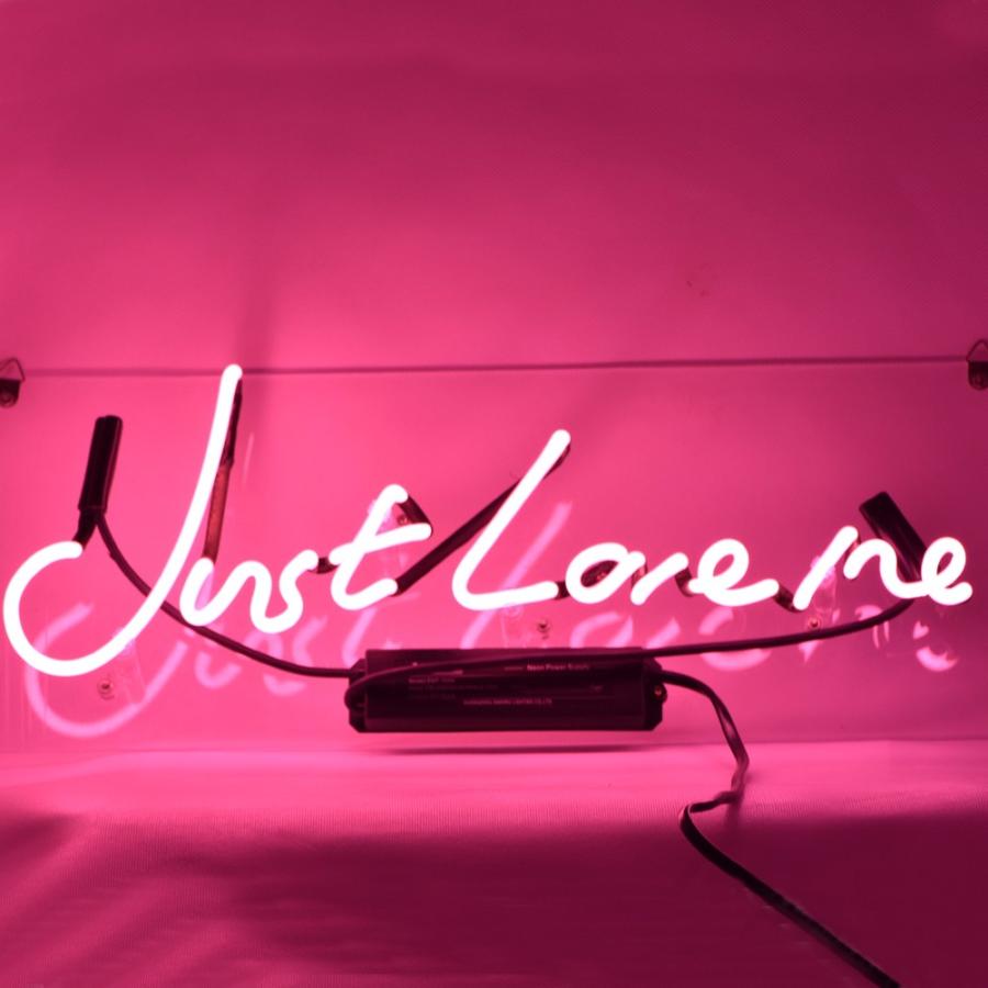 ネオンサイン　JUST LOVE ME 省エネ バー インテリア 14*9インチ ネオン サインTN181『Just Love Me』NEON SIGNネオン管