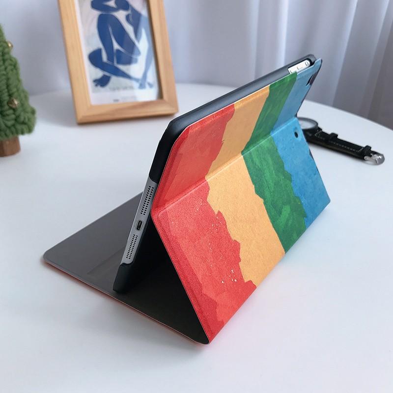 日韓風 おもしろ 可愛い カラフル 赤 緑 オレンジ 青 iPad mini1/2/3/4