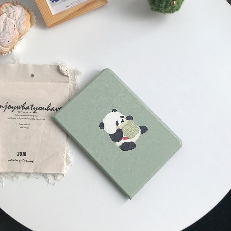 日韓風 おもしろ シンプル アイパッドミニ パンダ 緑 panda iPad mini1
