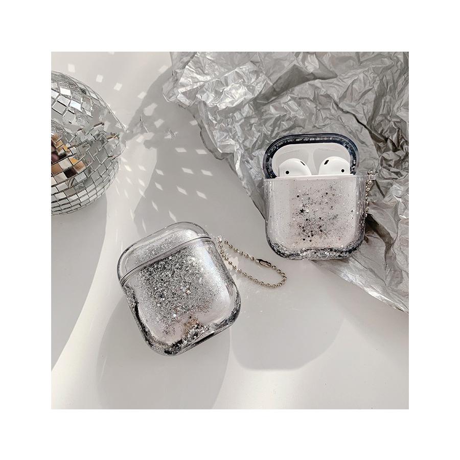 Airpods ケース 韓国 キラキラフレーク カバー チェーン ストラップ かわいい シンプル お洒落 イヤホンケース Hj Oct ショップ 通販 Yahoo ショッピング