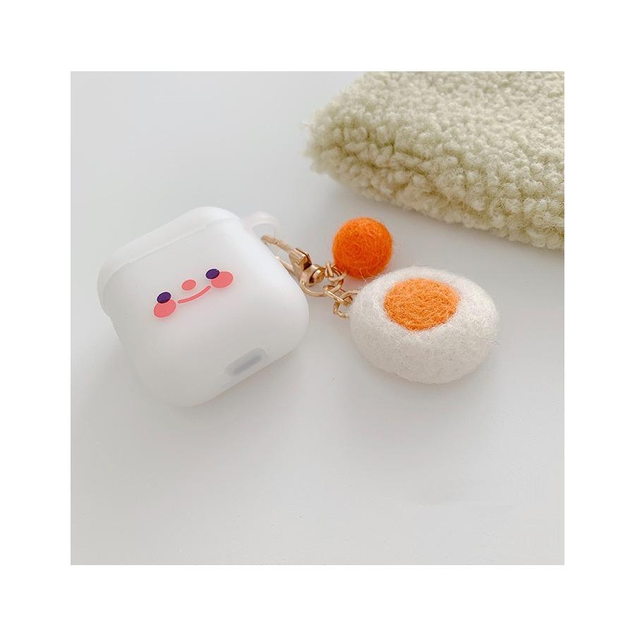 AirPods ケース 個性的 おもしろ ゆで卵 カバー Apple かわいい