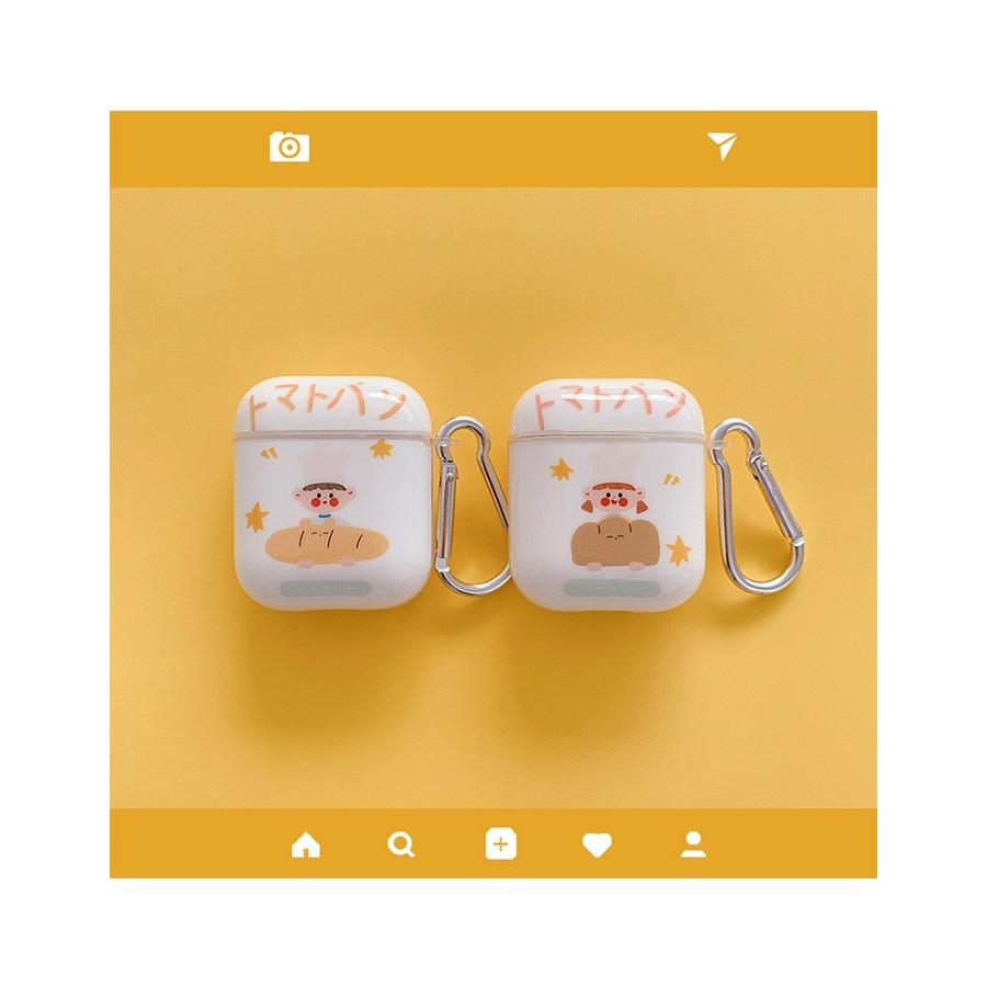 AirPods ケース カップル お揃い パン カバー Apple かわいい