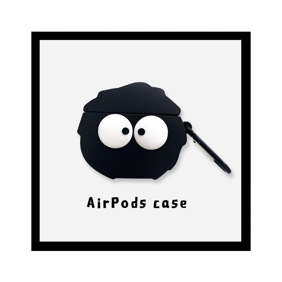 Airpods カバーケース キャラクター 黒 ブラック シリコン イヤホンケース 落下防止 リングトラップ エアポッドケース Hj Oct ショップ 通販 Yahoo ショッピング