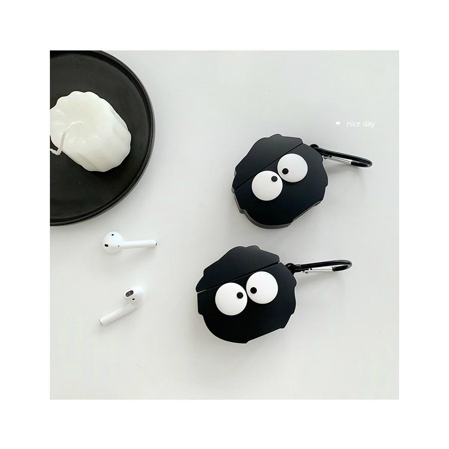 Airpods カバーケース キャラクター 黒 ブラック シリコン イヤホンケース 落下防止 リングトラップ エアポッドケース Hj Oct ショップ 通販 Yahoo ショッピング
