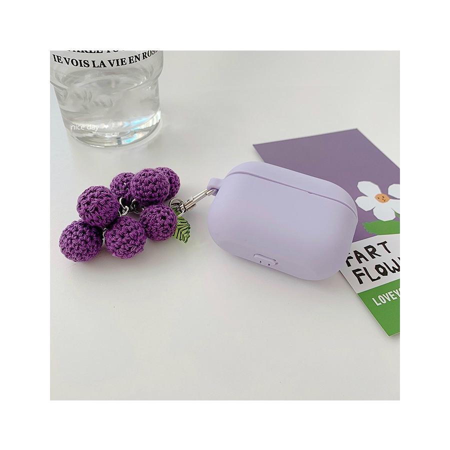 Airpods Pro ケース カバー エアーポッズ シリコンケース アクセサリー シンプル 保護 カバー シリコン Qi充電 おしゃれ かわいい プレゼント ぶどう Hj Oct ショップ 通販 Yahoo ショッピング
