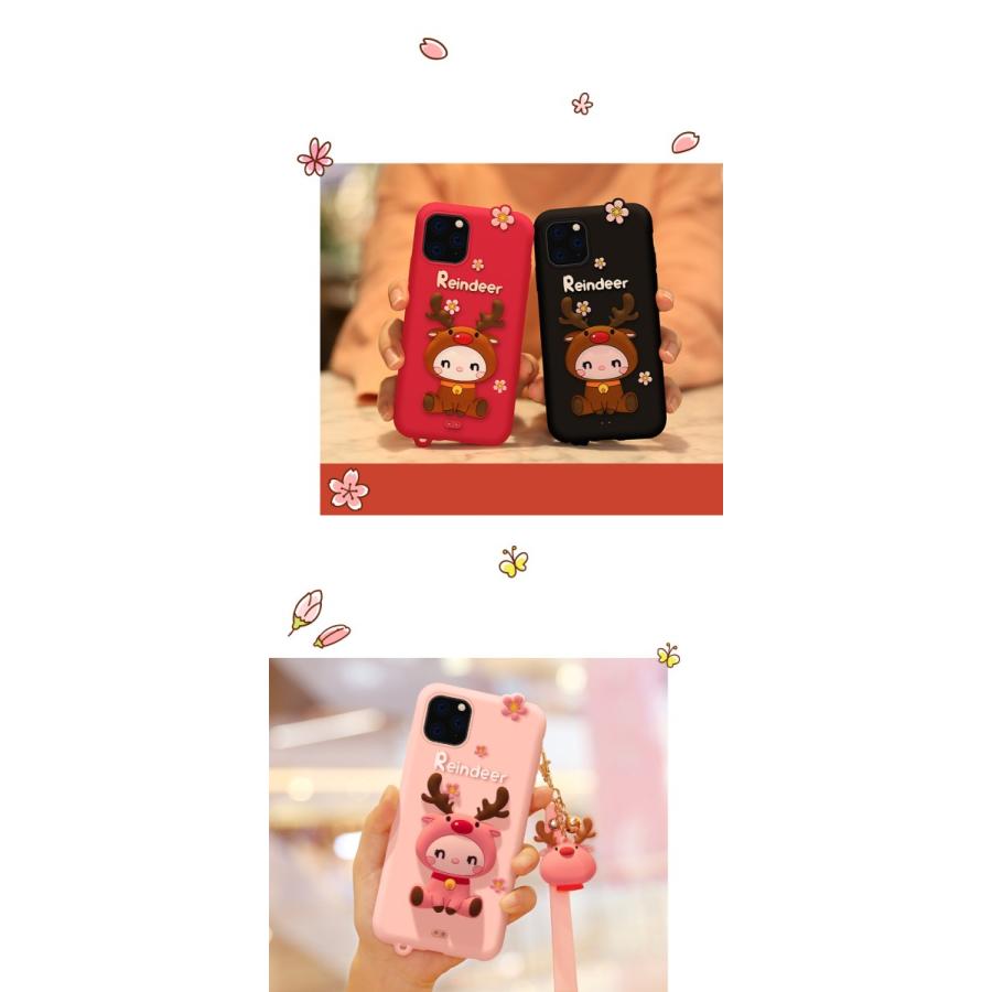 Iphone11 ケース スマホケース アイフォン11 ケース 11pro Xr 8 7 Xs X ケース キャラクター トナカイ ストラップ付 Hj0075 Oct ショップ 通販 Yahoo ショッピング