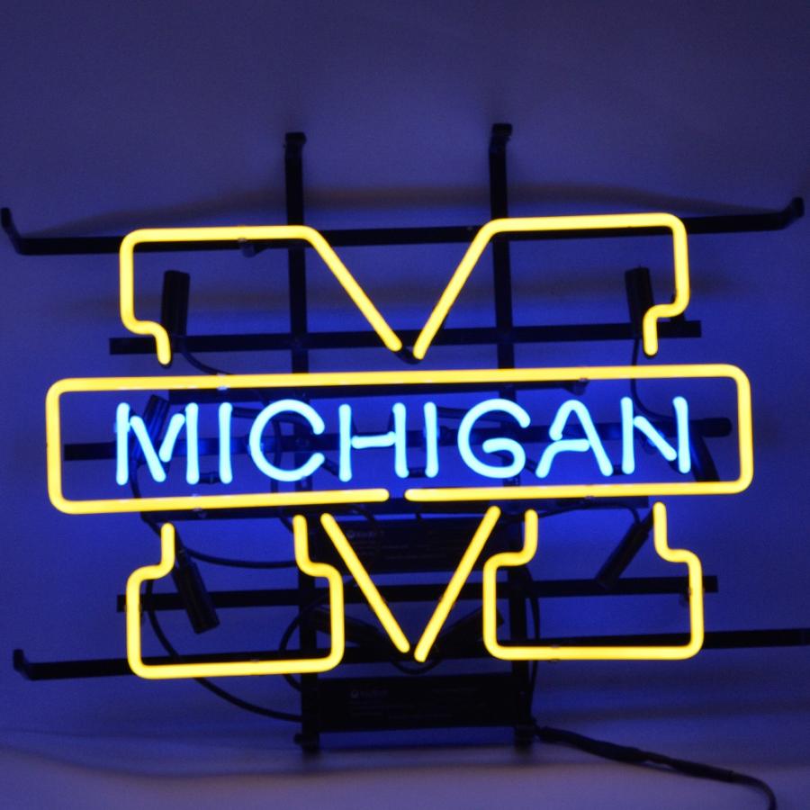 ネオン サインME475『MICHIGAN』NEON SIGNネオン管、ディスプレイ ボード、カフェ、喫茶店、広告用看板、クラブ及び娯楽場所等 ...