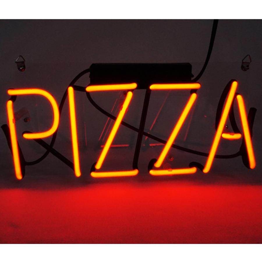 ネオン サイン TN027『PIZZA』NEON SIGNネオン管、ディスプレイ ボード、カフェ、喫茶店、広告用看板、クラブ インテリア　12*6インチ